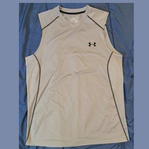 Men Under Armour Heatgear, ATHLETIC WEAR Fitted Sleeve-less workout Tee, T-shirt